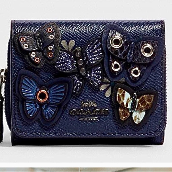 coach butterfly applique wallet